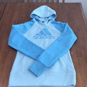 Blue adidas hoodie